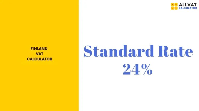 VAT Calculator Finland Current VAT Rate is 24%