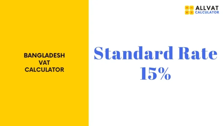 Bangladesh VAT Calculator 15% Guide