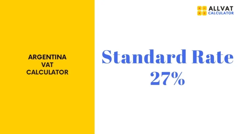 VAT Calculator Argentina (2024) | Standard VAT Rate is 27% 8 VAT Calculator Argentina (2024) | Standard VAT Rate is 27%
